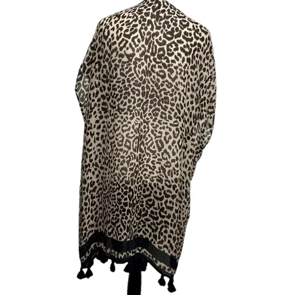 J. CREW Women’s Animal Print Swimsuit Cover Up - Picture 3 of 7